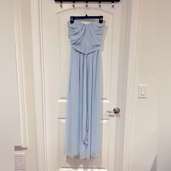 After Six Bridesmaid Dress 6678 in Mist - Picture 6 of 8